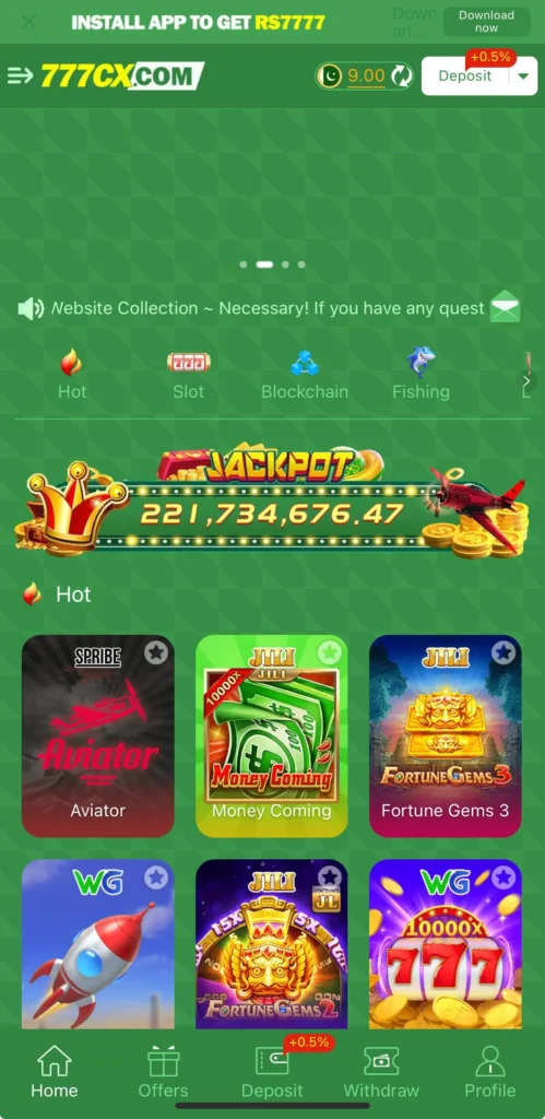 777CX Game